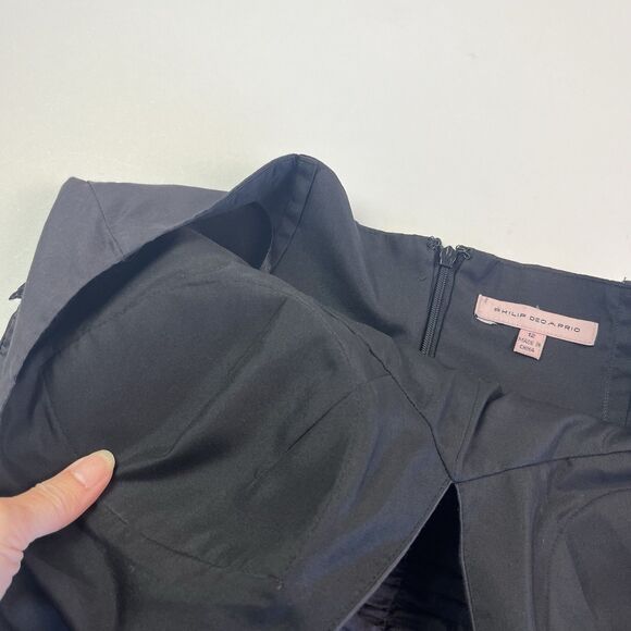 Vtg Decaprio Midi Halter Dress 12 Silk 3D Flower Fairy Whimsigoth Retro Pinup - Picture 10 of 13